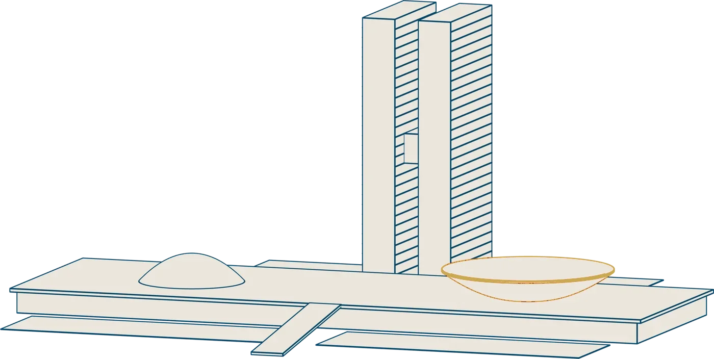 Congresso Nacional em desenho 3D